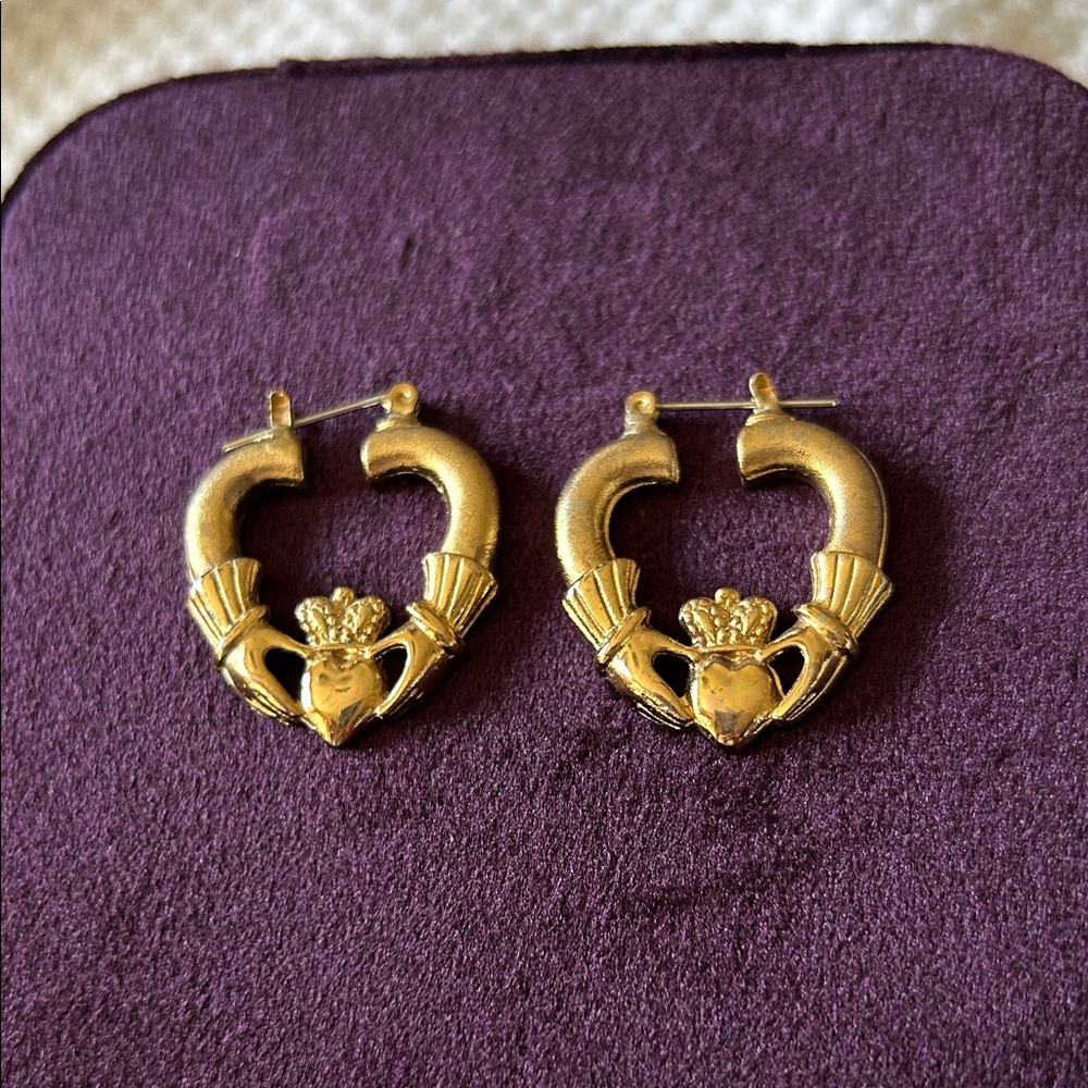 Claddagh earrings